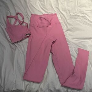 Year of Ours Ribbed Leggings (S) & Sports Bra (M) set